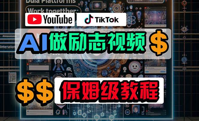 利用AI制作励志视频，在YouTube和TikTok赚钱，小白可做（附工具） - 博创网